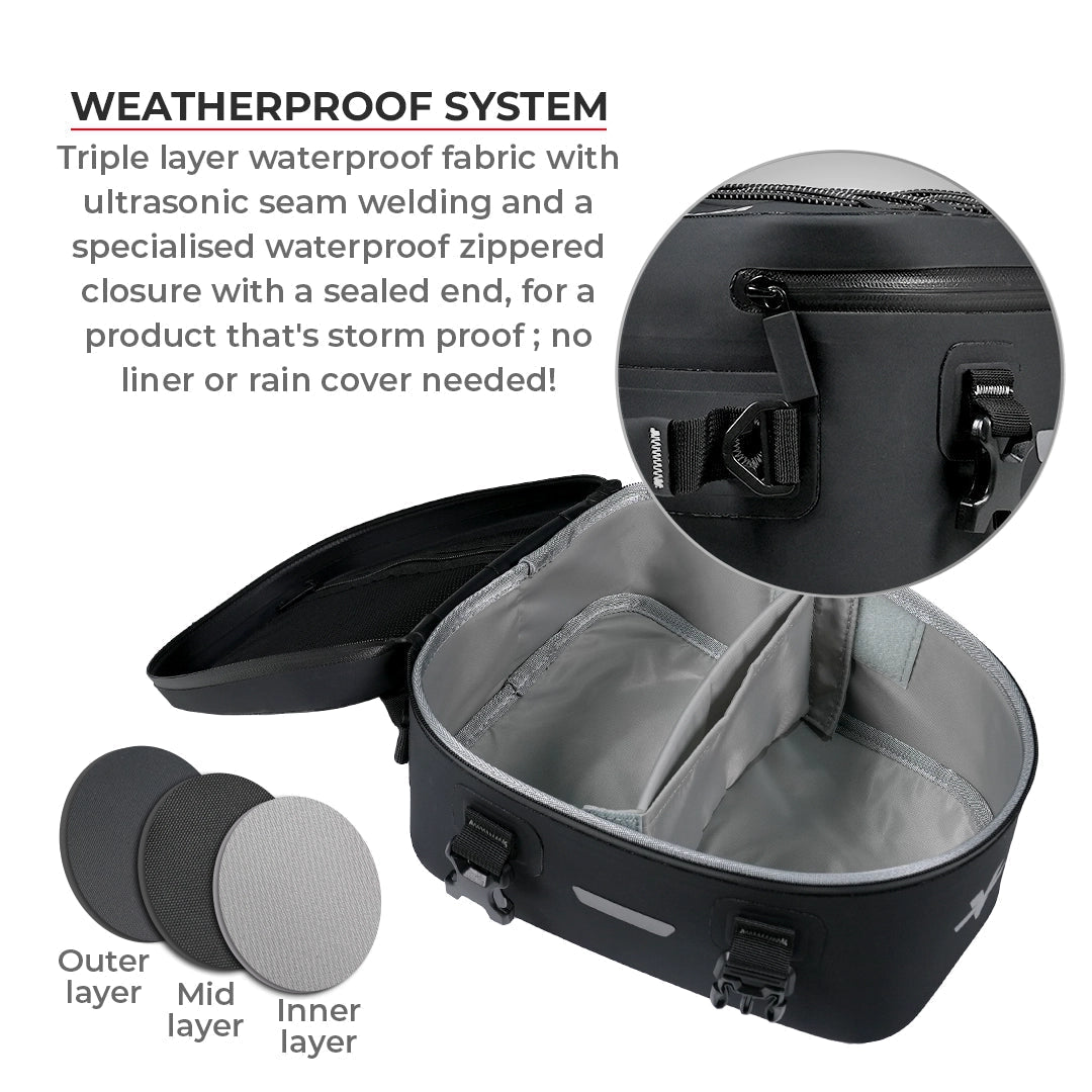 Motorcycle tail seat bag waterproof 6L waterproof