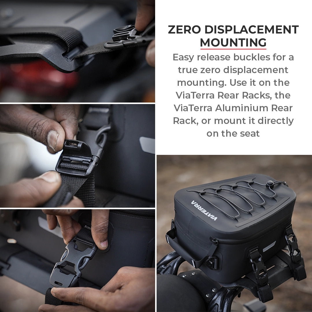 Motorcycle tail seat bag waterproof 6L waterproof