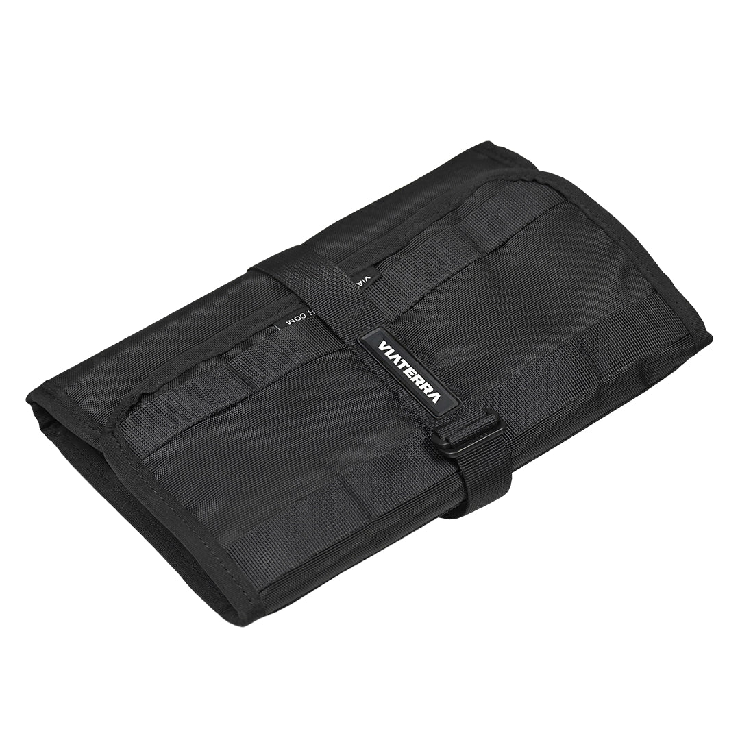 Motorcycle black tool storage pack bag 