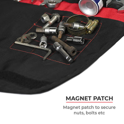 Motorcycle black tool storage pack bag 