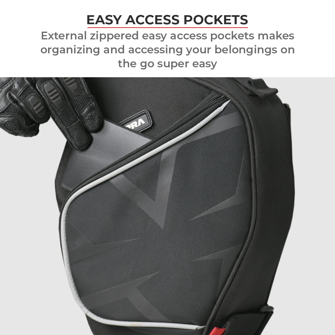 Motorcycle off road trail pack black waterproof for himalayan 450