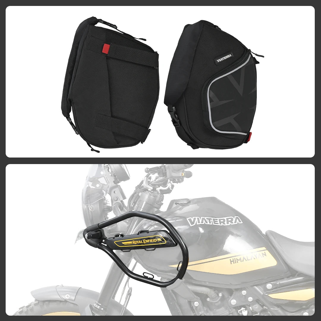 Motorcycle off road trail pack black waterproof for himalayan 450
