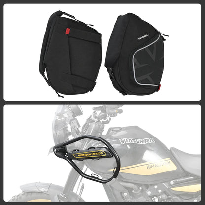 Motorcycle off road trail pack black waterproof for himalayan 450