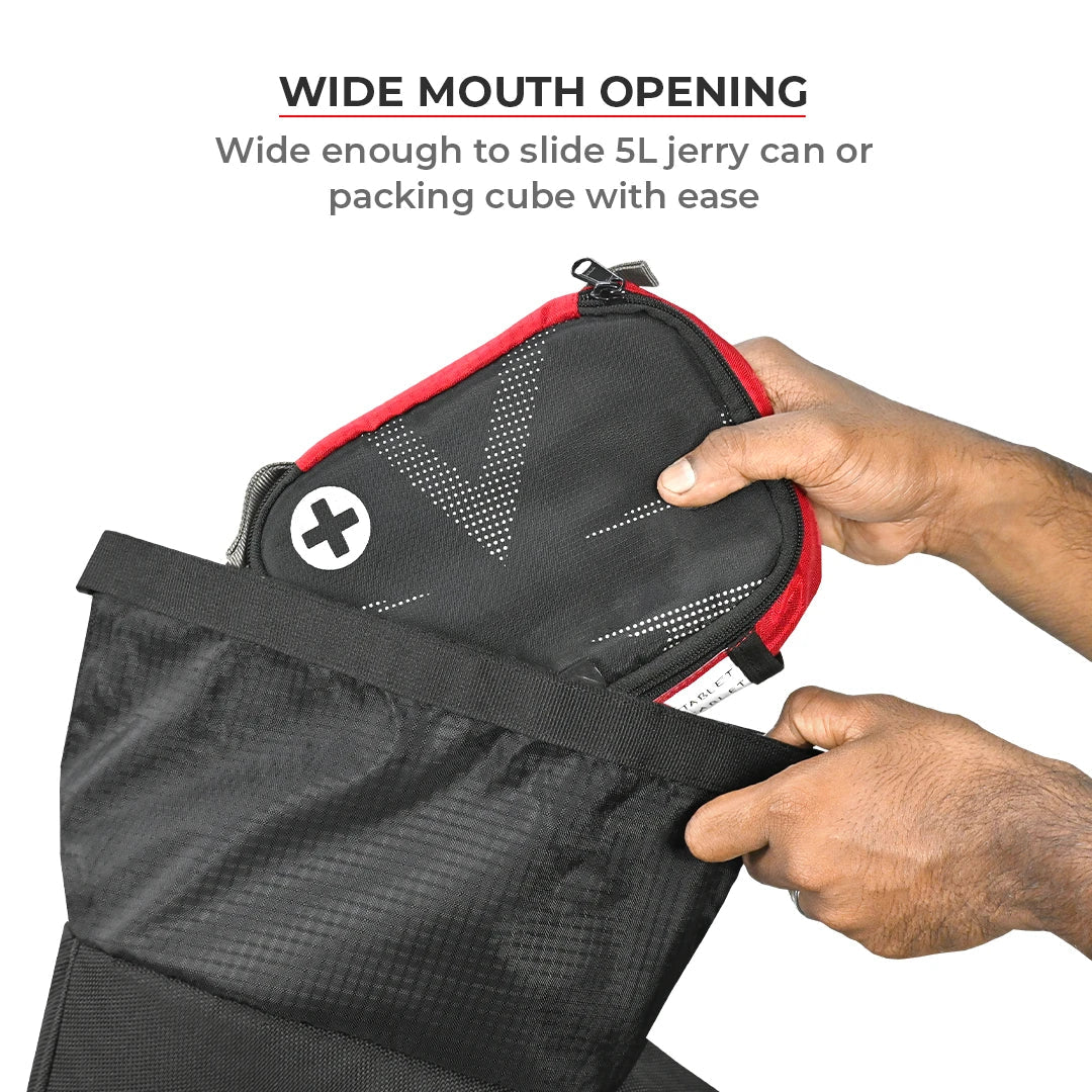Motorcycle off road trail pack black waterproof for himalayan 450