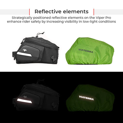 Motorcycle tank bag black 12L
