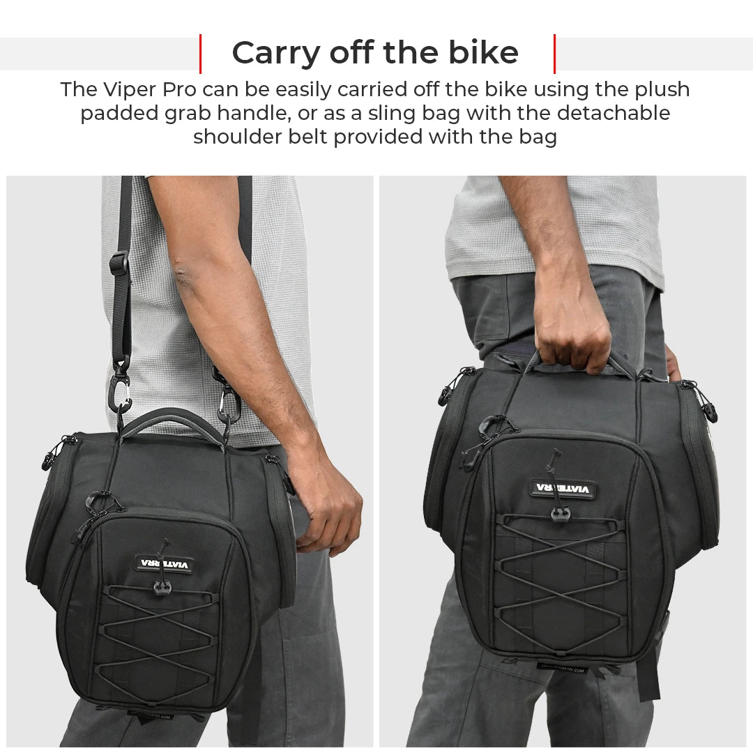 Motorcycle tank bag black 12L
