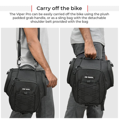 Motorcycle tank bag black 12L