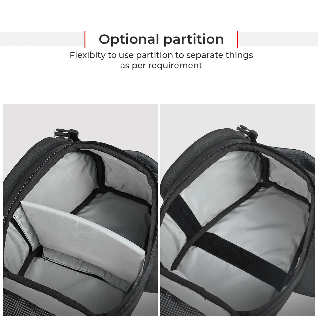 Motorcycle tank bag black 12L