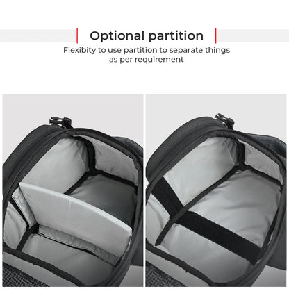 Motorcycle tank bag black 12L