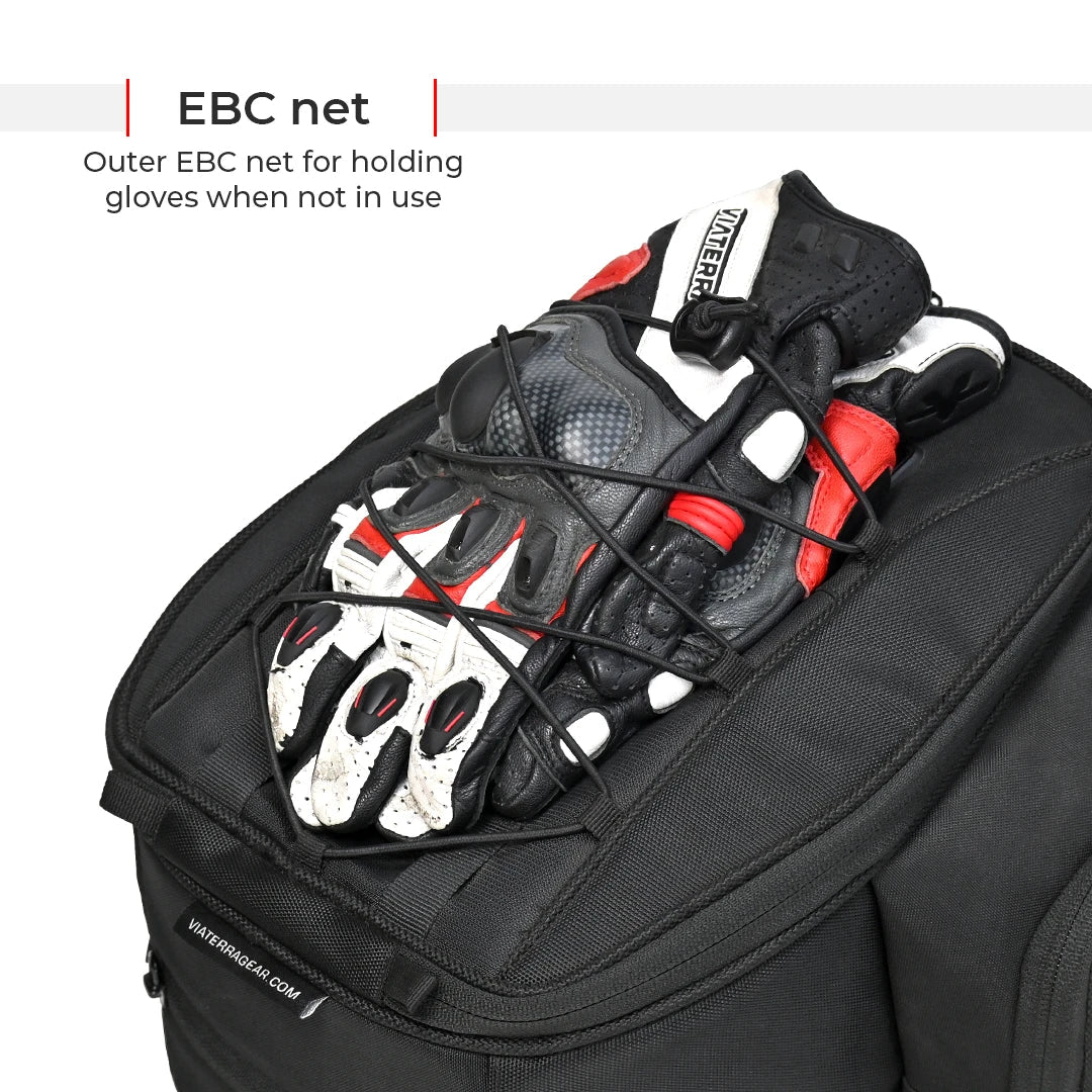 Motorcycle tank bag black 12L