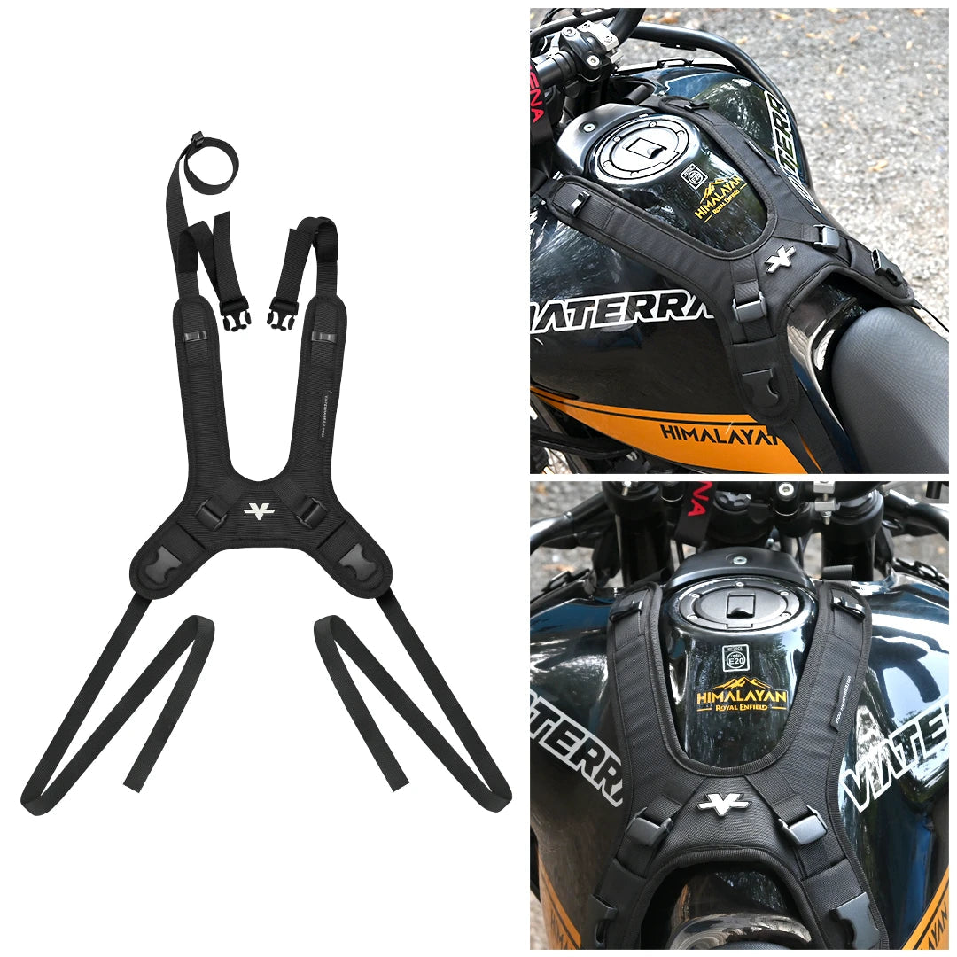Motorcycle tank bag black 12L