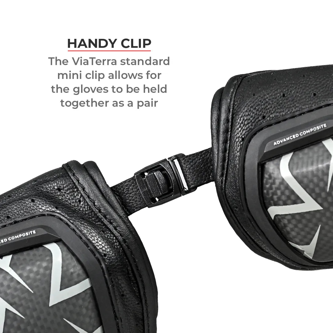 Motorcycle full gauntlet gloves black leather with knox sliders & accordion