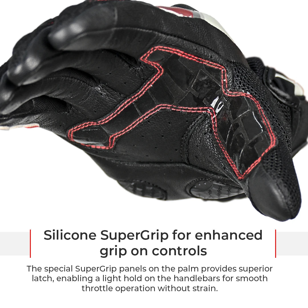 Motorcycle semi gauntlet hybrid gloves black - urban / knox sps / scaphoid protect