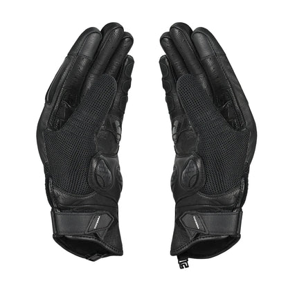 Motorcycle semi gauntlet hybrid gloves black - urban / knox sps / scaphoid protect