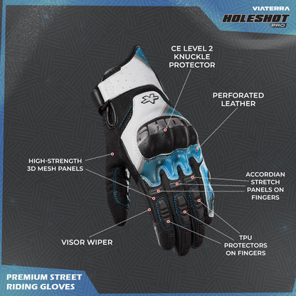 Motorcycle semi gauntlet hybrid gloves black - urban / knox sps / scaphoid protect
