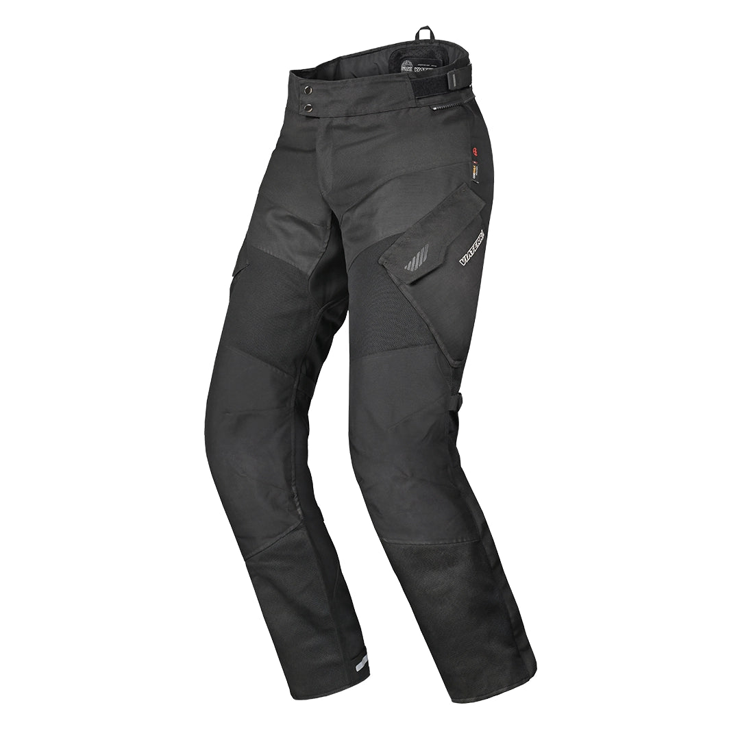 Motorcycle riding pants black - cordura, mesh, ripstop 