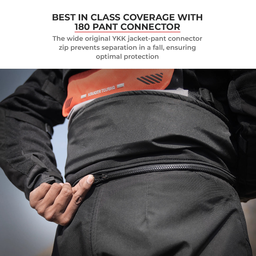 Motorcycle riding pants black - cordura, mesh, ripstop 