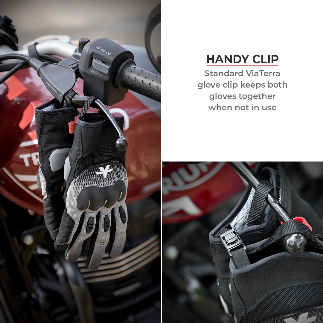 Motorcycle urban riding glove black - phone touch, lightweight, all day comfort