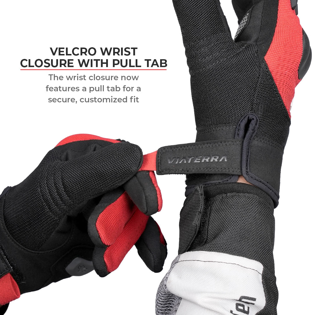 Motorcycle urban riding glove black - phone touch, lightweight, all day comfort 