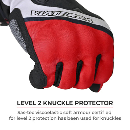 motorcycle short cuff off roading gloves green black - mesh - Trail gloves 