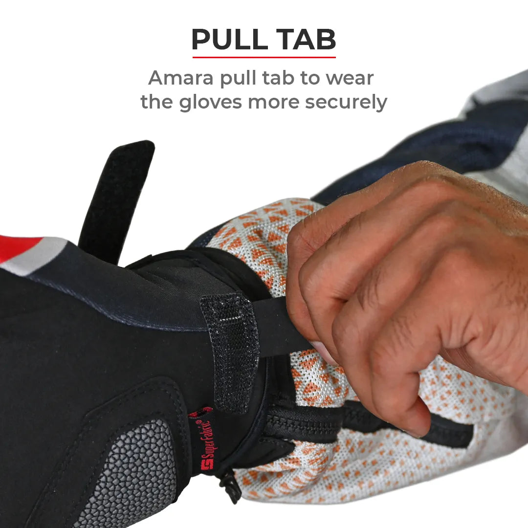 motorcycle short cuff off roading gloves green black - mesh - Trail gloves 