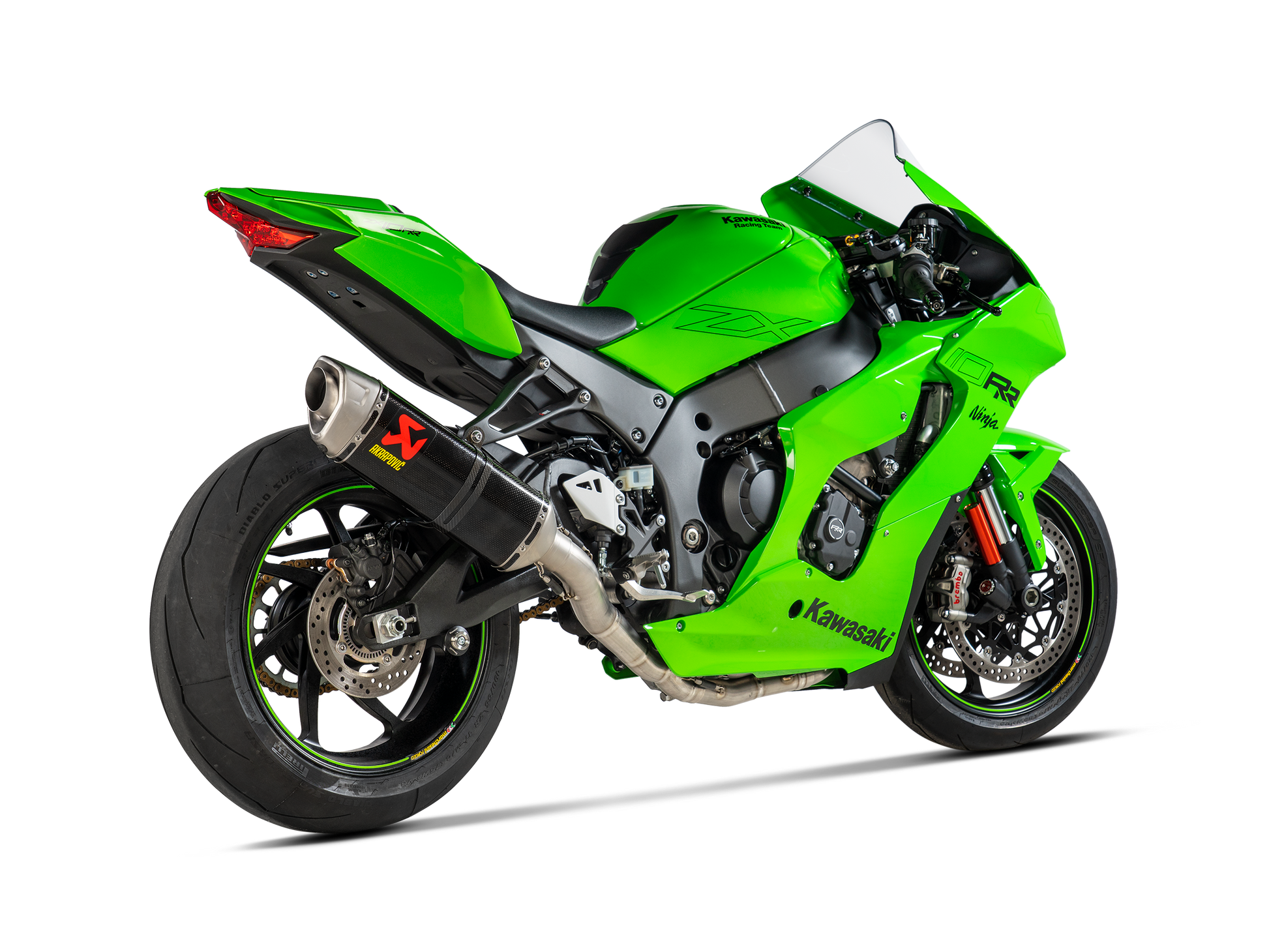 Kawasaki zx10r Racing line carbon full system akrapovic motorcycle exhaust