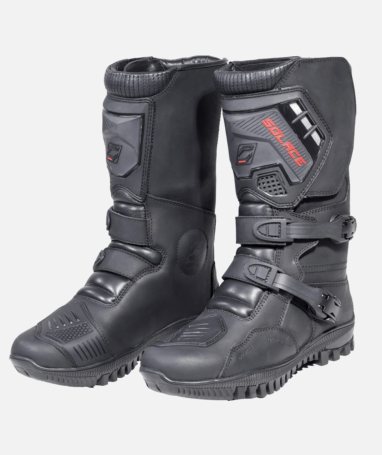 motorcycle riding boots long full solace