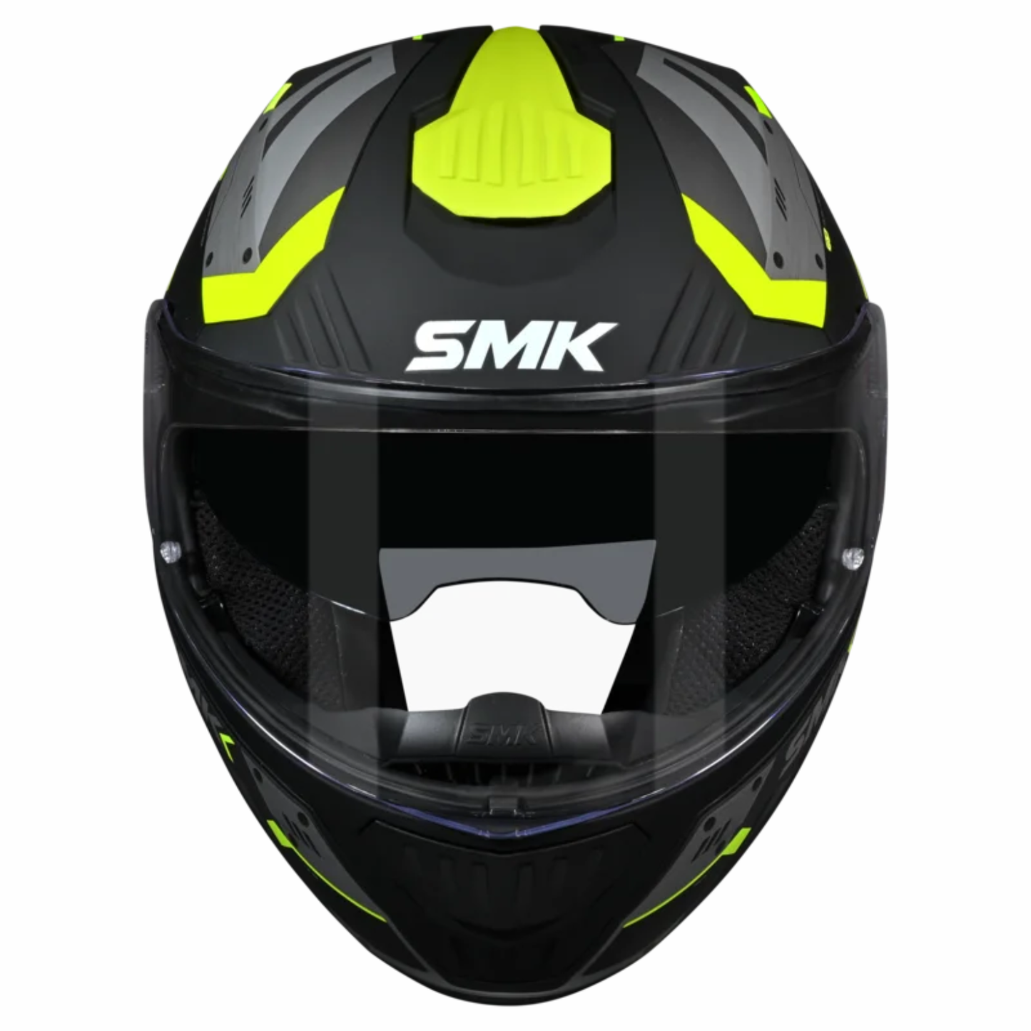 SMK Gullwing Sonic Black Grey Yellow Glossy - Modular Helmet