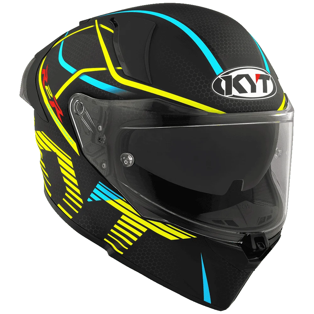 Kyt R2r Gopro KYT R2R Pro Concept Matt Black Yellow – Motogear Performance