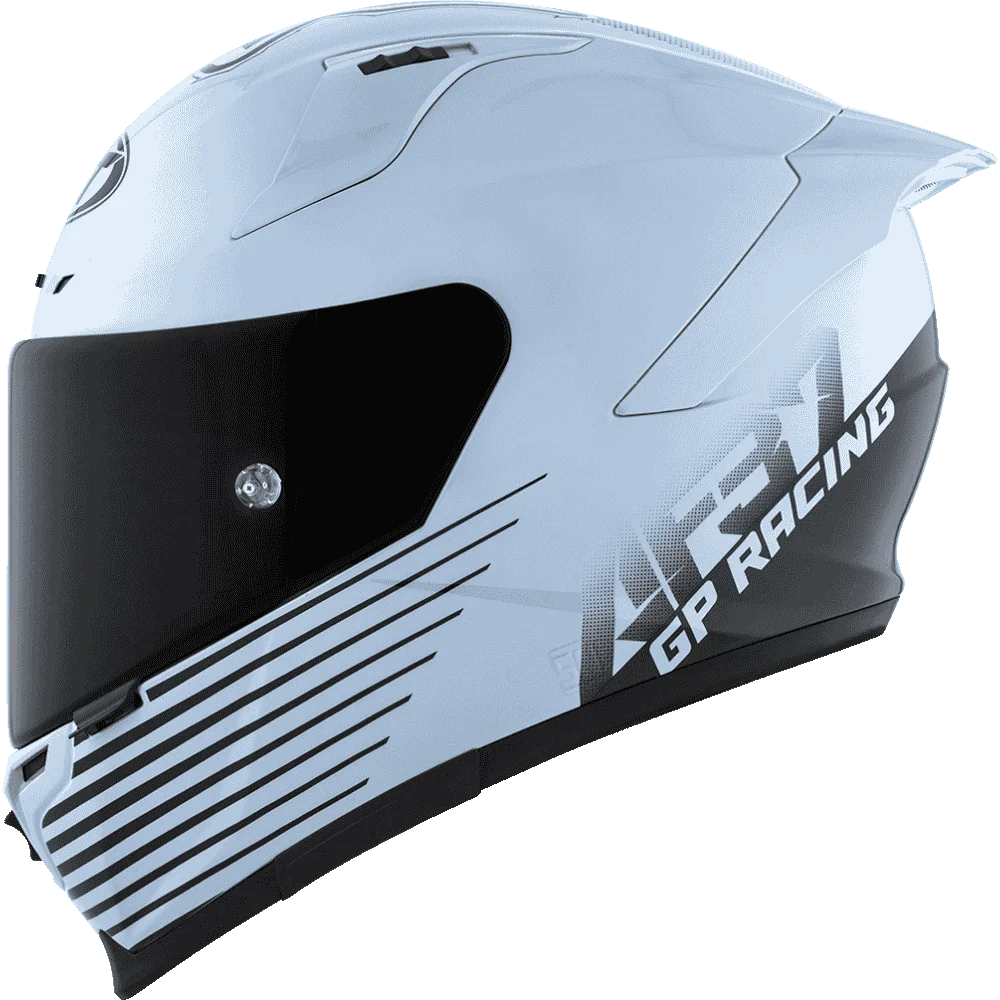 Motorcycle  Light sea blue anti-scratch treated visor pinlock helmet KYT striker