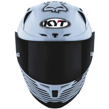 Motorcycle  Light sea blue anti-scratch treated visor pinlock helmet KYT striker