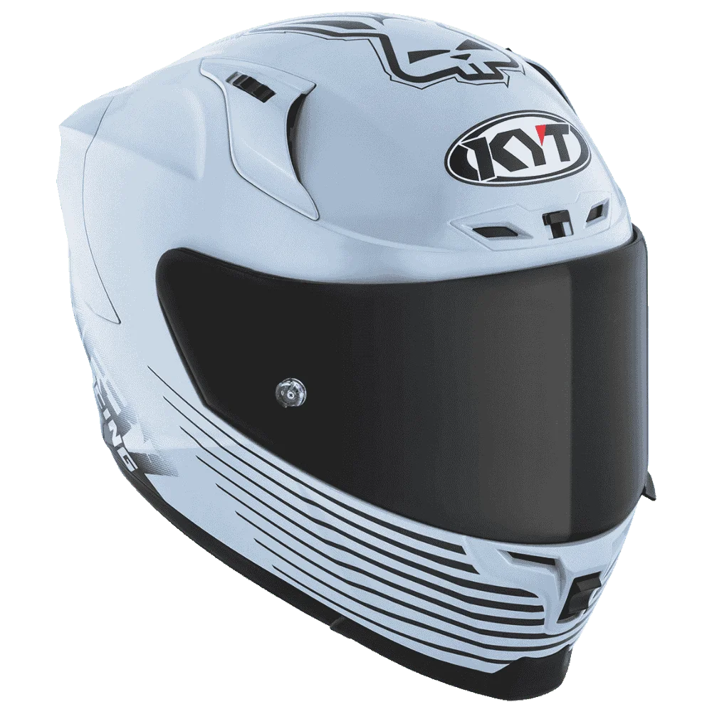 Motorcycle  Light sea blue anti-scratch treated visor pinlock helmet KYT striker