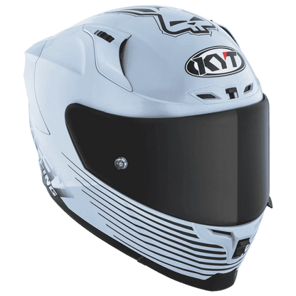 Motorcycle  Light sea blue anti-scratch treated visor pinlock helmet KYT striker