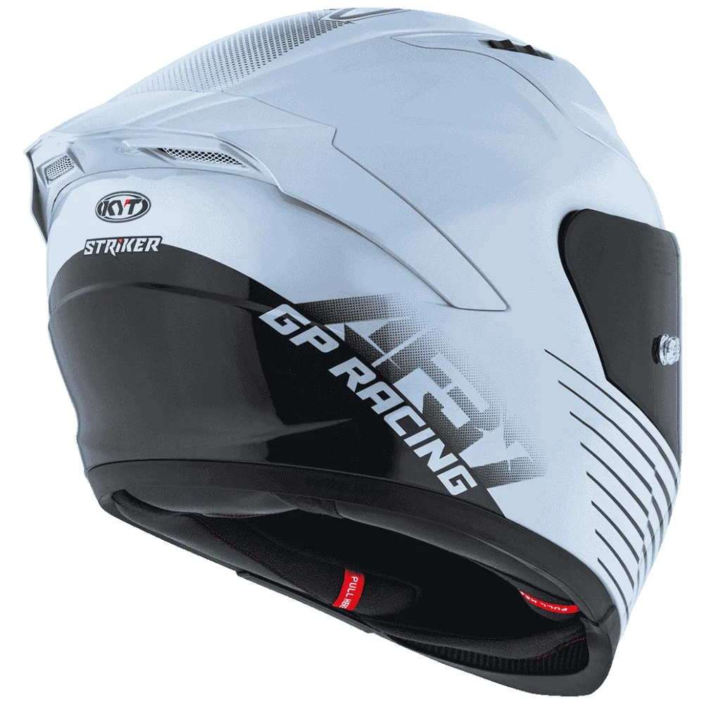 Motorcycle  Light sea blue anti-scratch treated visor pinlock helmet KYT striker