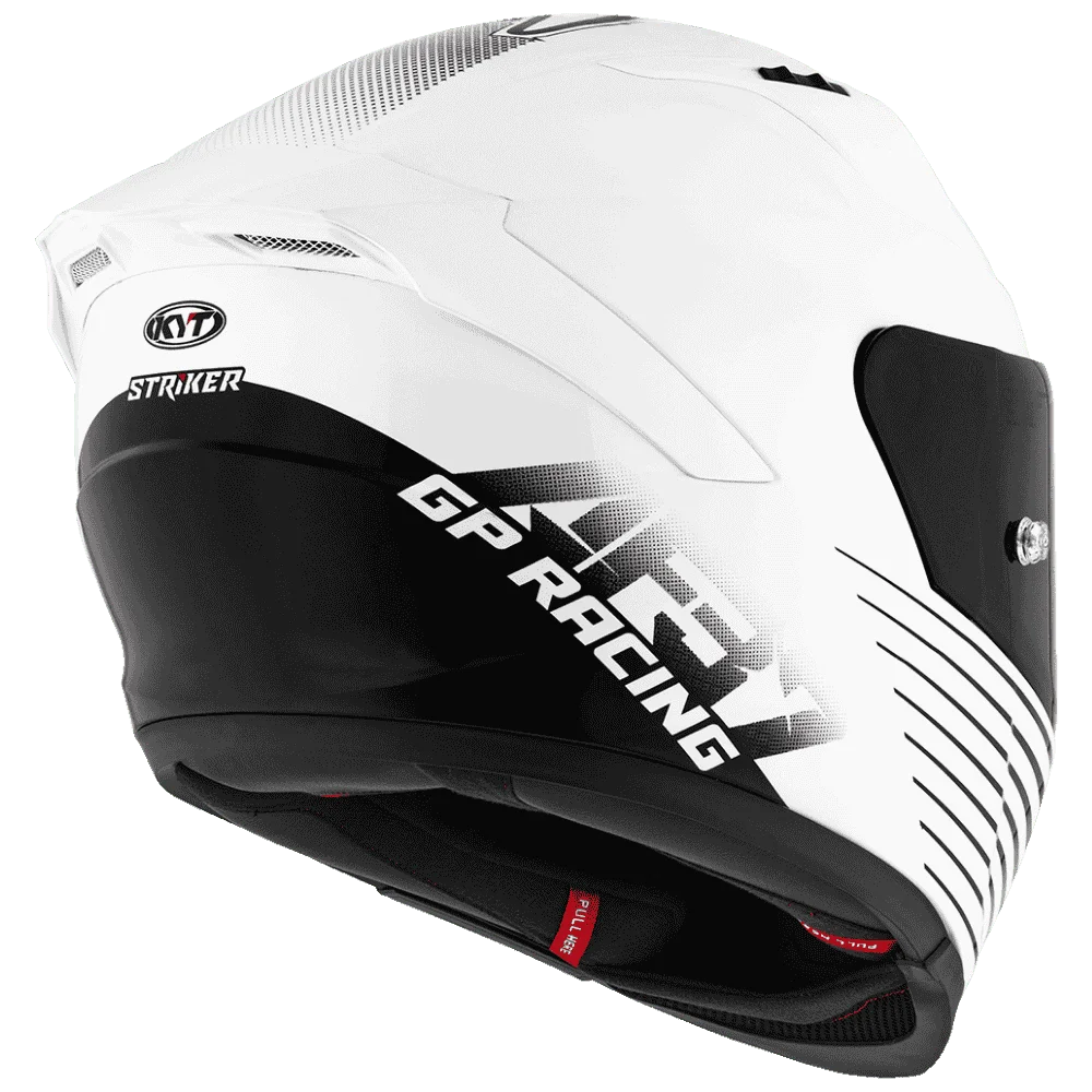 KYT Striker AF37 Livery White/Black Helmet