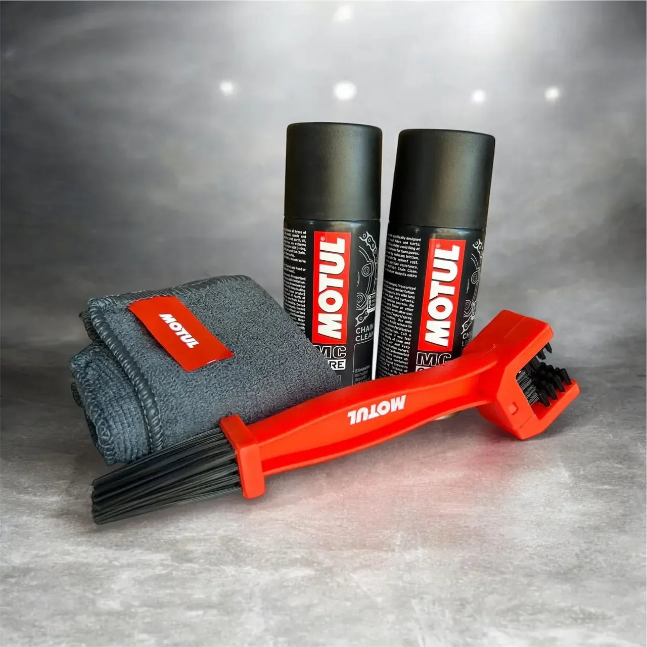 Motul Chain Maintenance Kit [C1 + C2 + Brush + Cloth]
