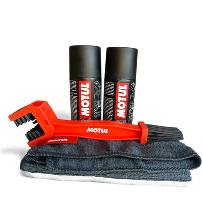 Motul Chain Maintenance Kit [C1 + C2 + Brush + Cloth]