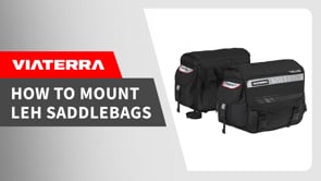 Motorcycle saddle bags 70L Black, waterproof, molle system, reinforced