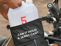 Motorycle waterproof  black trailpack for himalayan 411 2020