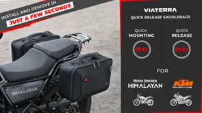 Motorcycle 30L black saddle bag 