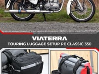 Motorcycle saddle bags 70L Black, waterproof, molle system, reinforced
