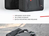 Motorcycle 30L black saddle bag 