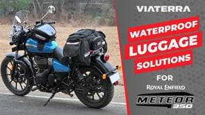 Motorcycle saddle bags 70L Black, waterproof, molle system, reinforced