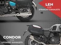 Motorcycle 64L black saddle luggage bags waterproof 