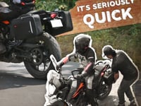 Motorcycle 30L black saddle bag 