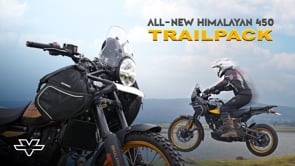 Motorcycle off road trail pack black waterproof for himalayan 450
