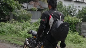 Motorcycle adventure helmet bag black