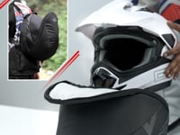 Motorcycle adventure helmet bag black