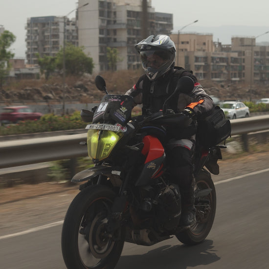 Motorcycle 60L expandable black tail bag waterproof