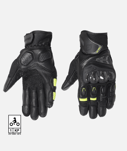 Solace Rival Carbon CE Gloves - Black Neon